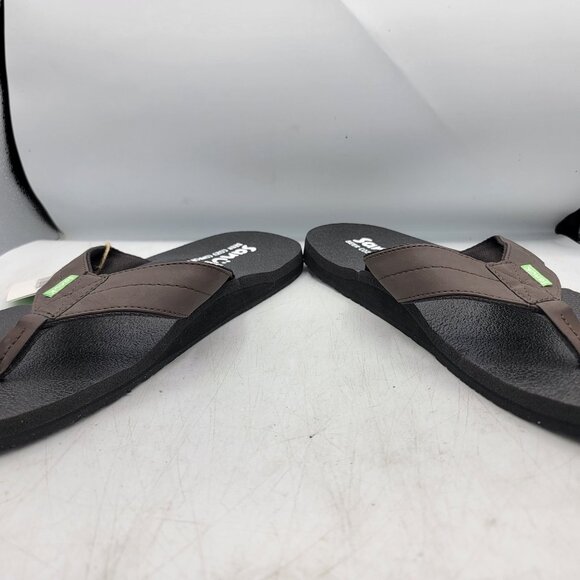 Sanuk Beer Cozy Coaster Mens 12 Comfort Flip Flop Sandals Beach Summer Casual - Picture 3 of 13